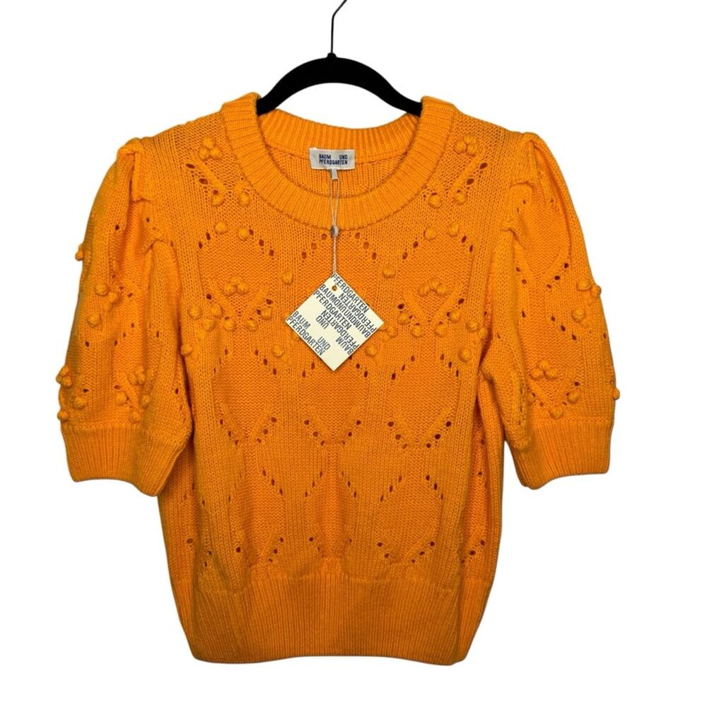 BAUM UND PFERDGARTEN / Caponi wool blend sweater blazing orange / M